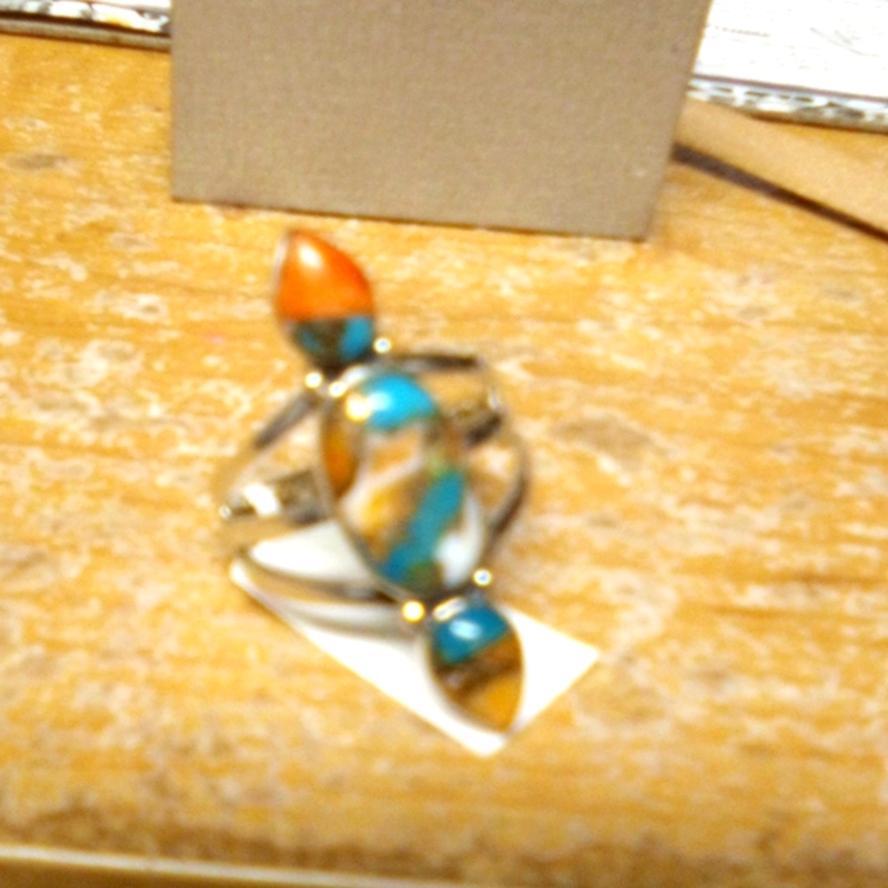 Southwestern genuine gemstone ring